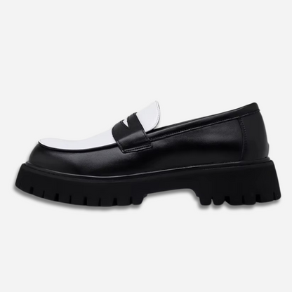 Black & White Penny Loafers