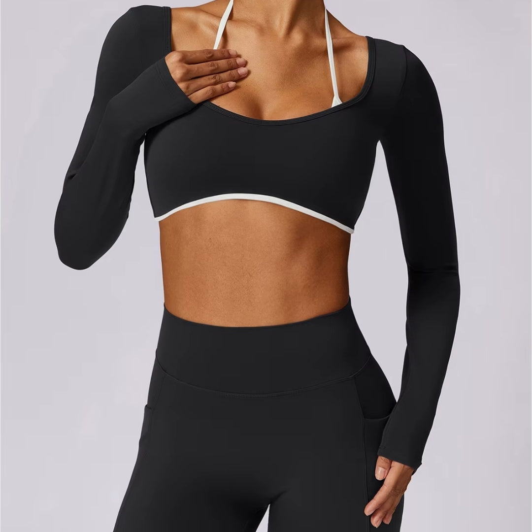 Push-Up Long Sleeve Gym Set