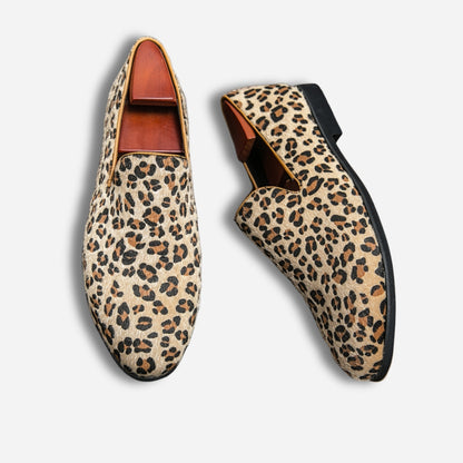 Leopard Print Slip-On Loafers