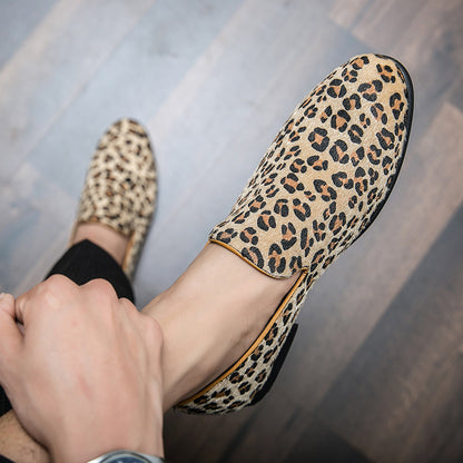 Leopard Print Slip-On Loafers