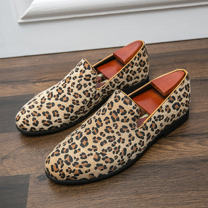 Leopard Print Slip-On Loafers