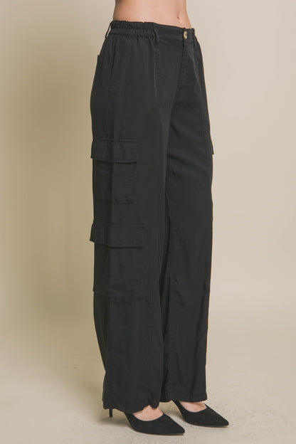 Full-Length Tencel Cargo Pants