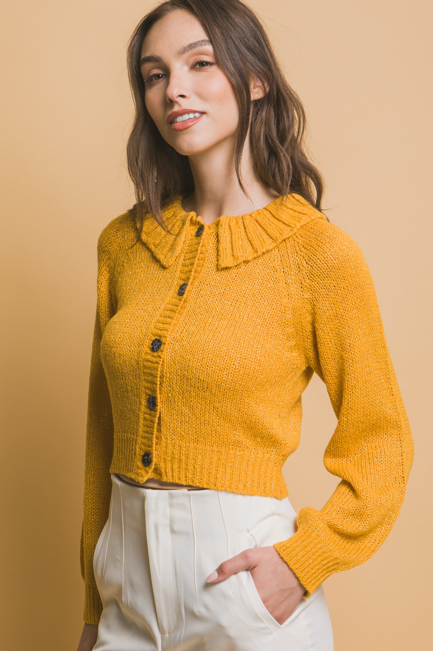 Women Collared Sweater