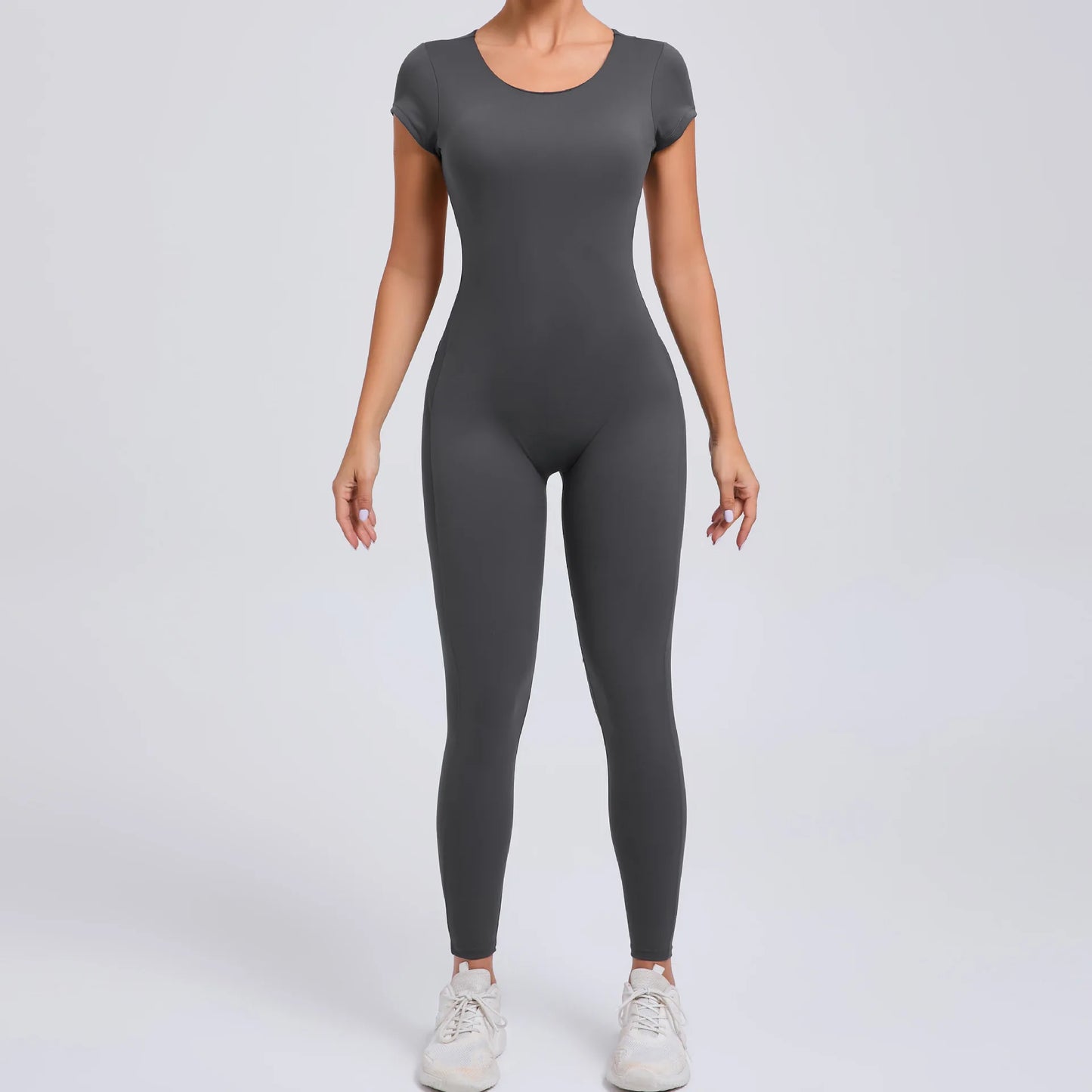 Seamless Backless Workout Jumpsuit