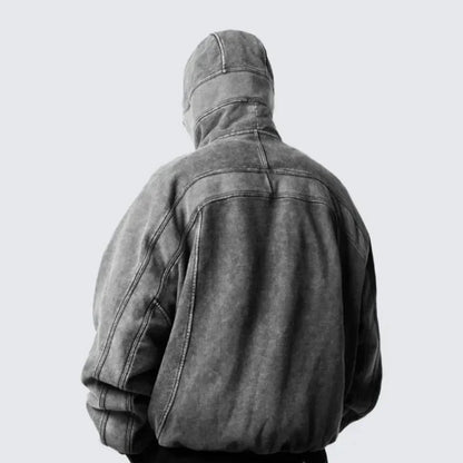 Gray Ninja Patchwork Pullover