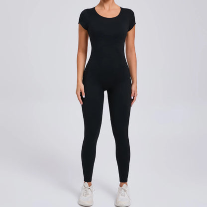 Seamless Backless Workout Jumpsuit