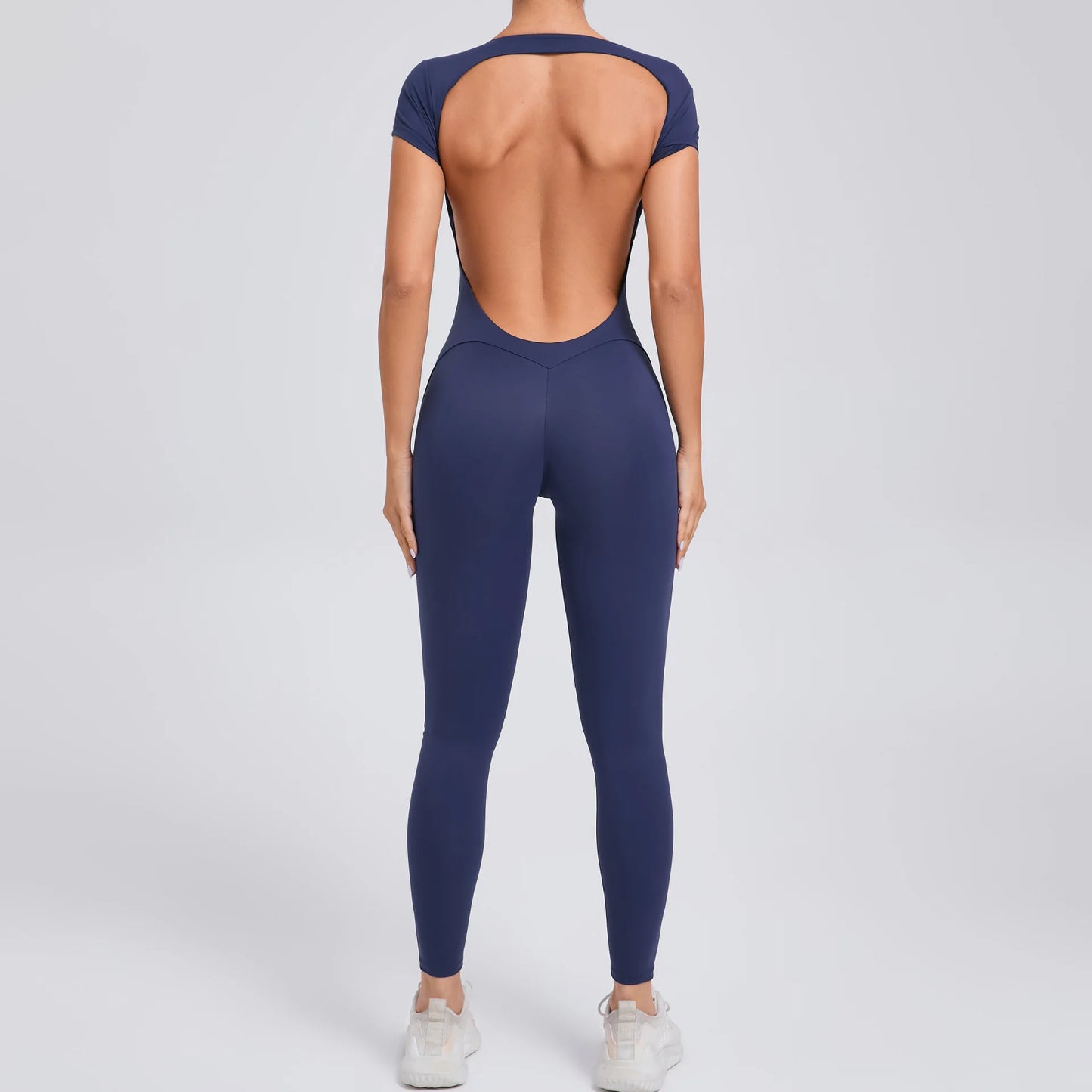 Seamless Backless Workout Jumpsuit