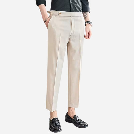 Naples Slim-Fit Chiffon Trousers