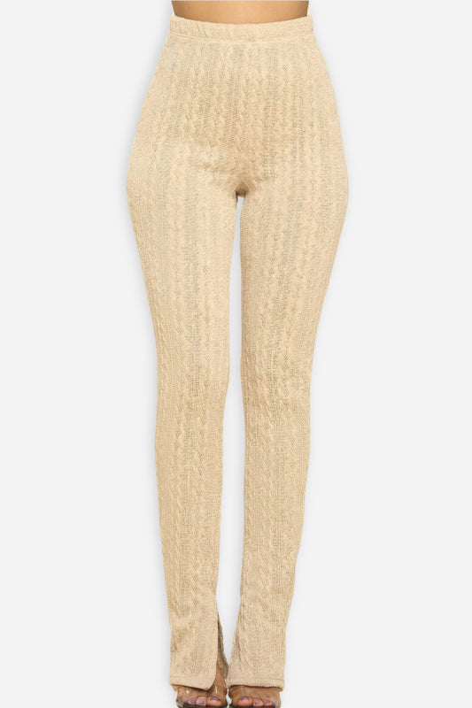 High-Rise Knit Leggings