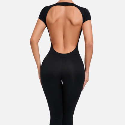 Seamless Backless Workout Jumpsuit