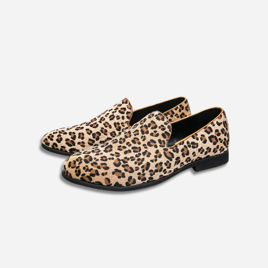 Leopard Print Slip-On Loafers