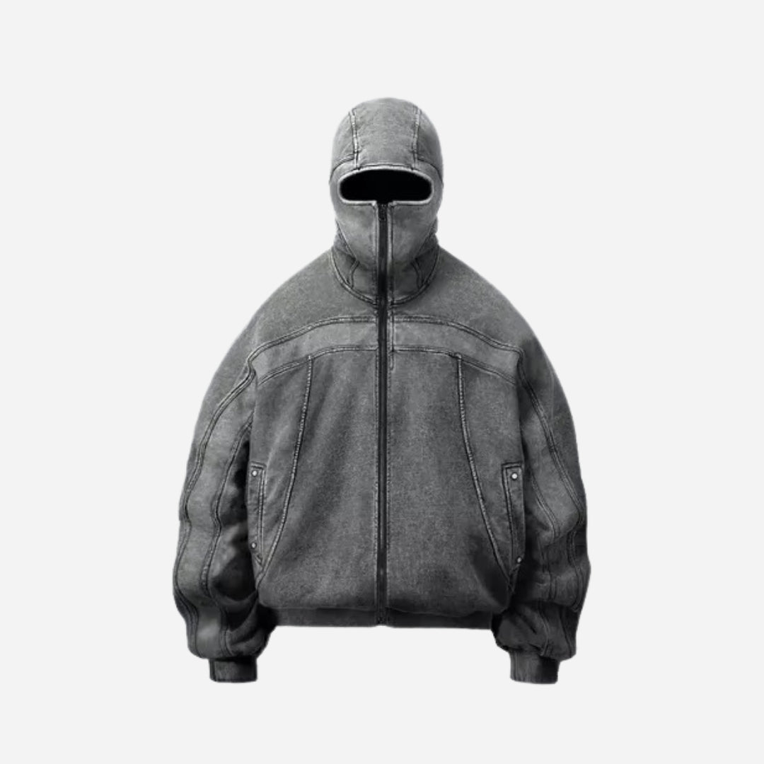 Gray Ninja Patchwork Pullover